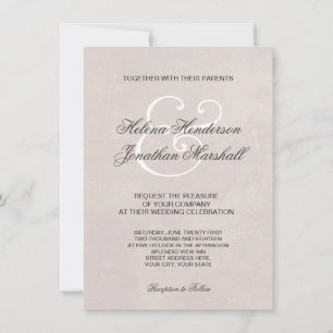 Elégante invitation toscane Mariage damassé