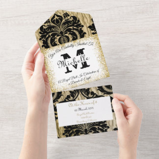 Élégante invitation victorienne royale 18e anniver