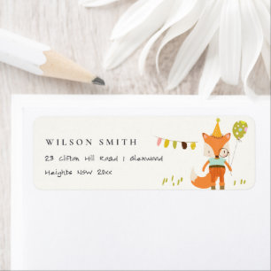 Élégante jolie Woodland Fun Party Fox pour enfants