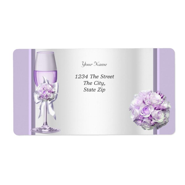 Élégante Lavande de mariage violet Lilac 3 (Devant)