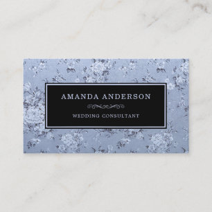 Élégante Lavande Florale Vintage   CARTE DE VISITE