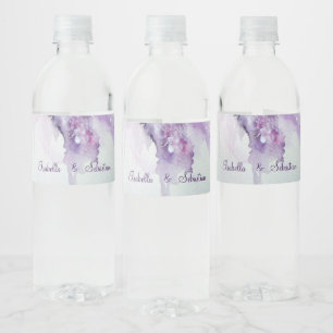 Elégante Lilac Fleurs Mariage Étiquettes de boutei