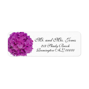 Elégante magenta rose hydrangée florale roses