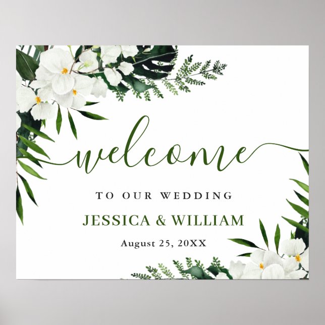 Elégante Mariage de l'orchidée blanche Affiche de  (Devant)