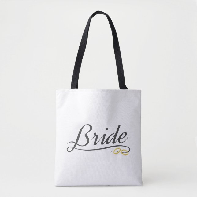 Élégante Mariée Calligraphie de Mariage | Sac Four (Devant)