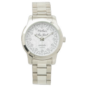 Élégante Montre Argentée pour la Mère de la Mariée