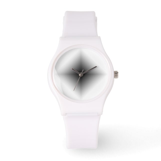 Elégante montre minimaliste blanche - Unisex moder (Recto)