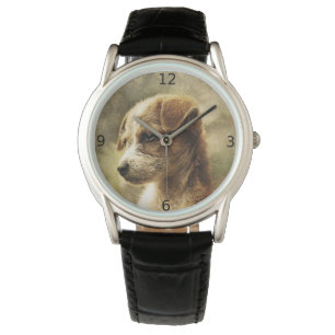 Elégante montre photo vintage pour chien