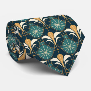 Élégante motif carrelée cravate
