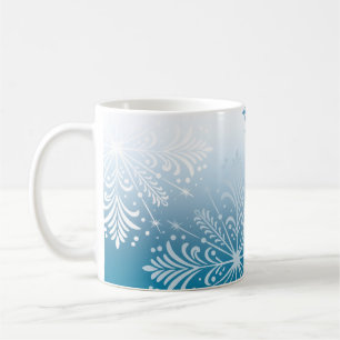Élégante Mug de vacances hivernales de flocon de n
