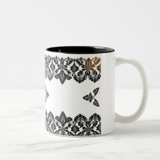 Élégante Mug en céramique Motif noir - élégant et