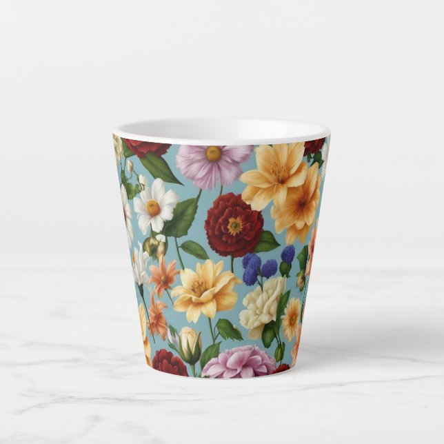 Elégante Mug Florale - Parfait pour chaque occasio (Devant)
