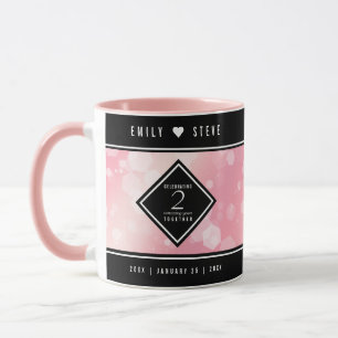 Elégante Mug Mariage du 2ème Rose Quartz