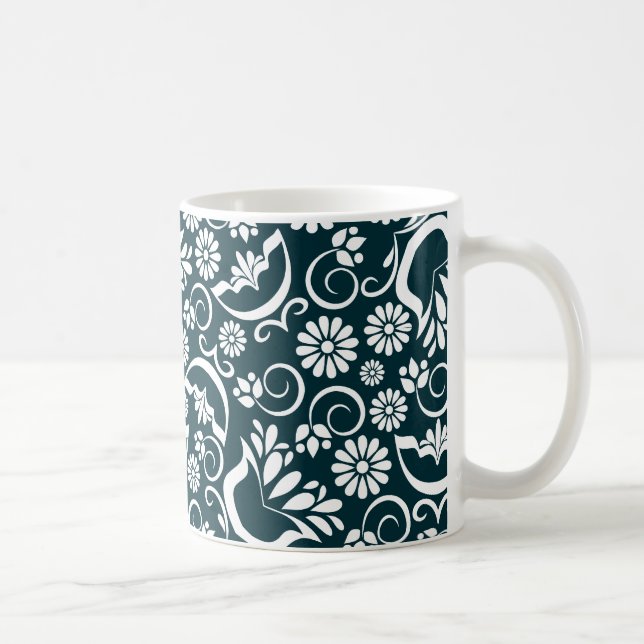 Elégante Mug noir et blanc (Droite)