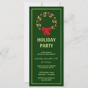 Élégante Noël Fête Invitations