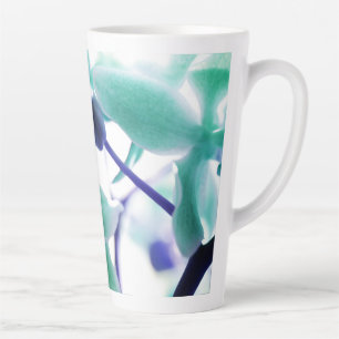 Elégante Orchidée bleue verte douce Imprimer Mug l