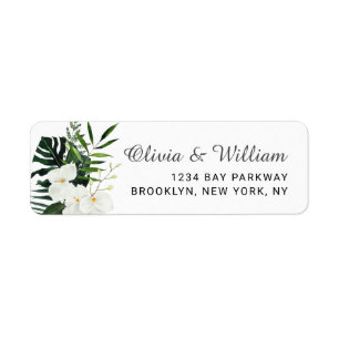 Elégante Orchidées Blanches Mariage floral bohème