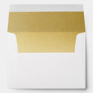 Élégante Parties scintillant d'or Faux Enveloppe d