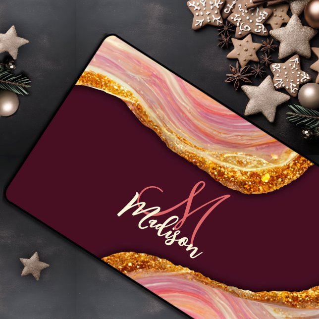 Elégante parties scintillant en marbre rose vif (Créateur téléchargé)