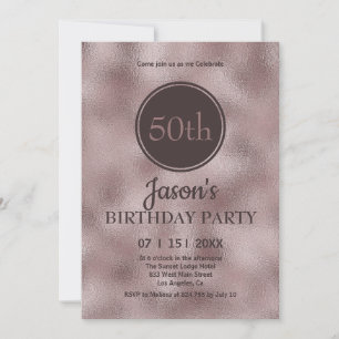 Elégante Parties scintillant Faux Invitation Anniv