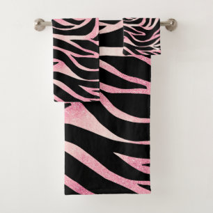 Elégante Parties scintillant Rose or Zebra Black P