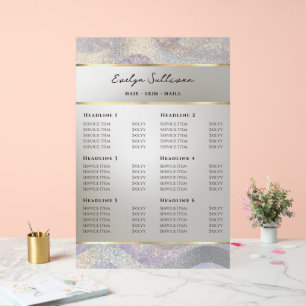 Elégante Parties scintillant Watercolor Waves Tari