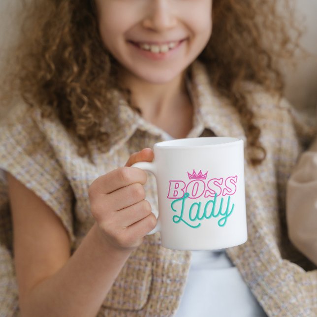 Élégante Pink Boss Lady Corporate Gift Mug (Créateur téléchargé)