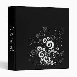 Elegante Polka Dots Binder