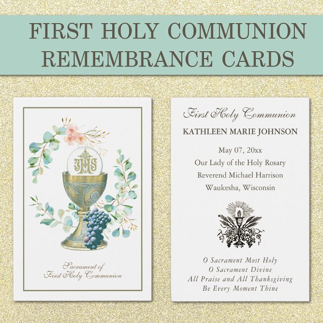 Élégante Première sainte communion Souvenir Saint (Créateur téléchargé)