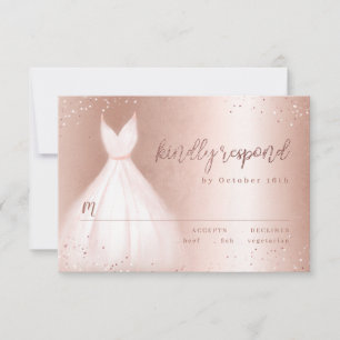 Elégante robe rose rose or quinceañera RSVP