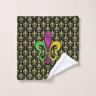 Élégante Serviette Colorée Fleur De Lis