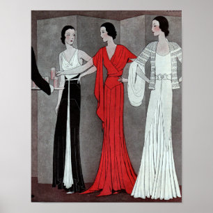Élégante soirée Art déco Vintage