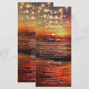 Elégante Sunset Beach - Carte du programme de mari
