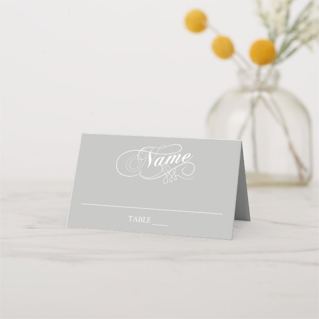Elégante Table de mariage Cartes de Place | N'impo (Devant)