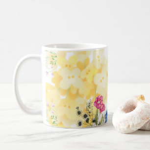 Élégante Tasse à Café Fleur Sauvage – Belle Fleur 