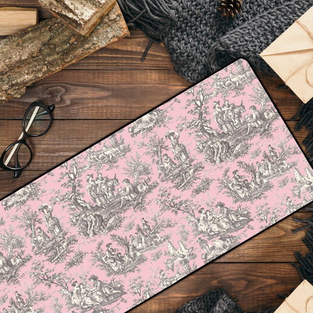 Elégante toile de jouy rose vintage (Créateur téléchargé)