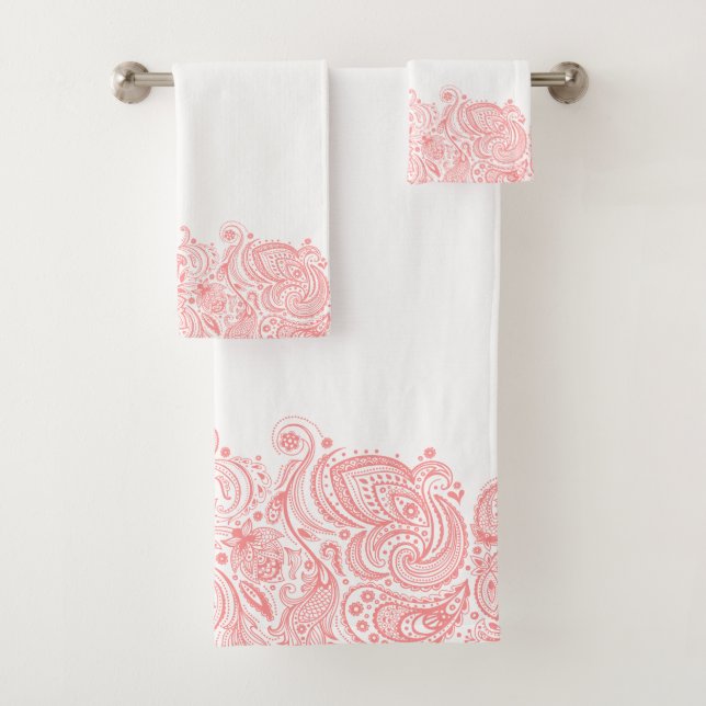 Élégante tranche florale rose pastel (En situation)