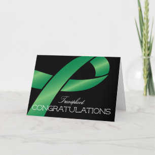 Élégante transplantation de ruban vert Félicitatio
