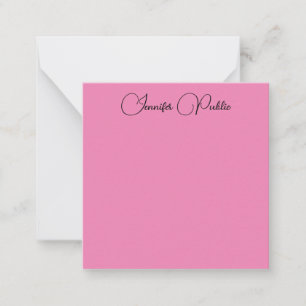 Élégante typographie moderne Nom Modèle rose