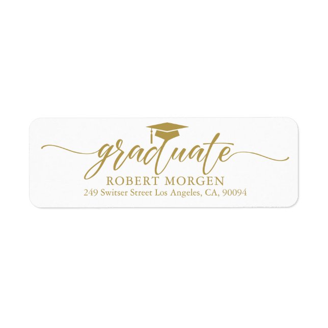 Élégante Typographie Or Sur Arrière - plan Blanc (Devant)