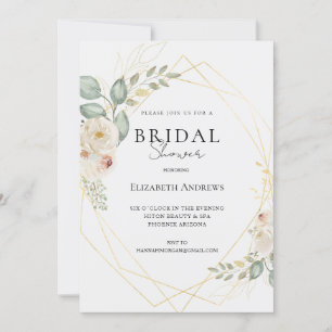 Elegantes Brautparty Boho Einladung Invitation