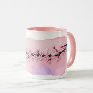 Élégantes Mugs Pastel en fleurs de cerises