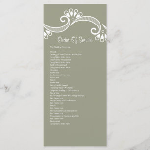 Elegantly Asian Order Of Service Program
