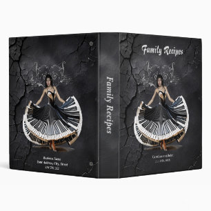 Elegantly dancing woman  binder