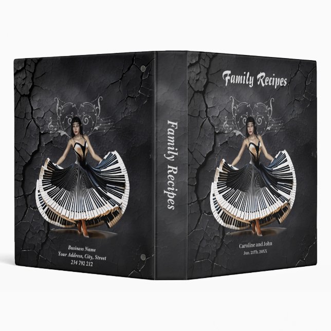 Elegantly dancing woman  binder (Background)