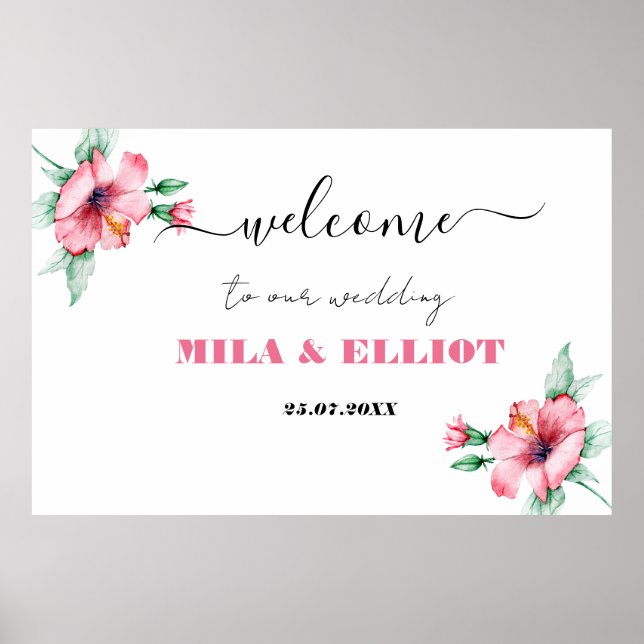 Elegantly floral festive poster (Front)