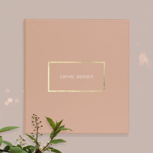 Elegantly Organized Dusty Rose  Binder