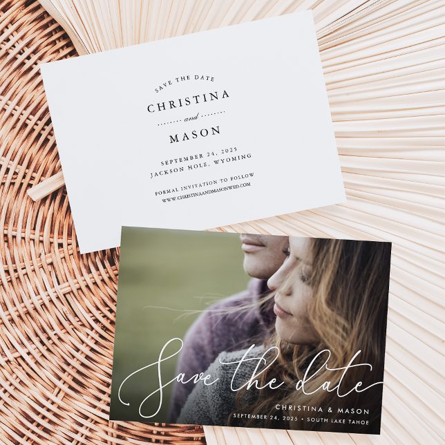 Elegantly Penned | Full Photo Save The Date (Creator Uploaded)