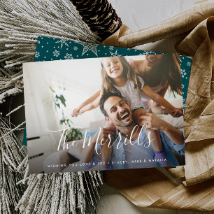 Elegantly Penned   Holiday Photo Card