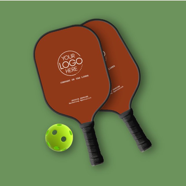 Elegantly Simple Logo Terracotta Personal Pickleball Paddle (Creator Uploaded)